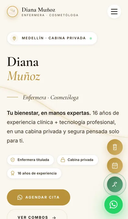 Diana Muñoz Estética en celular